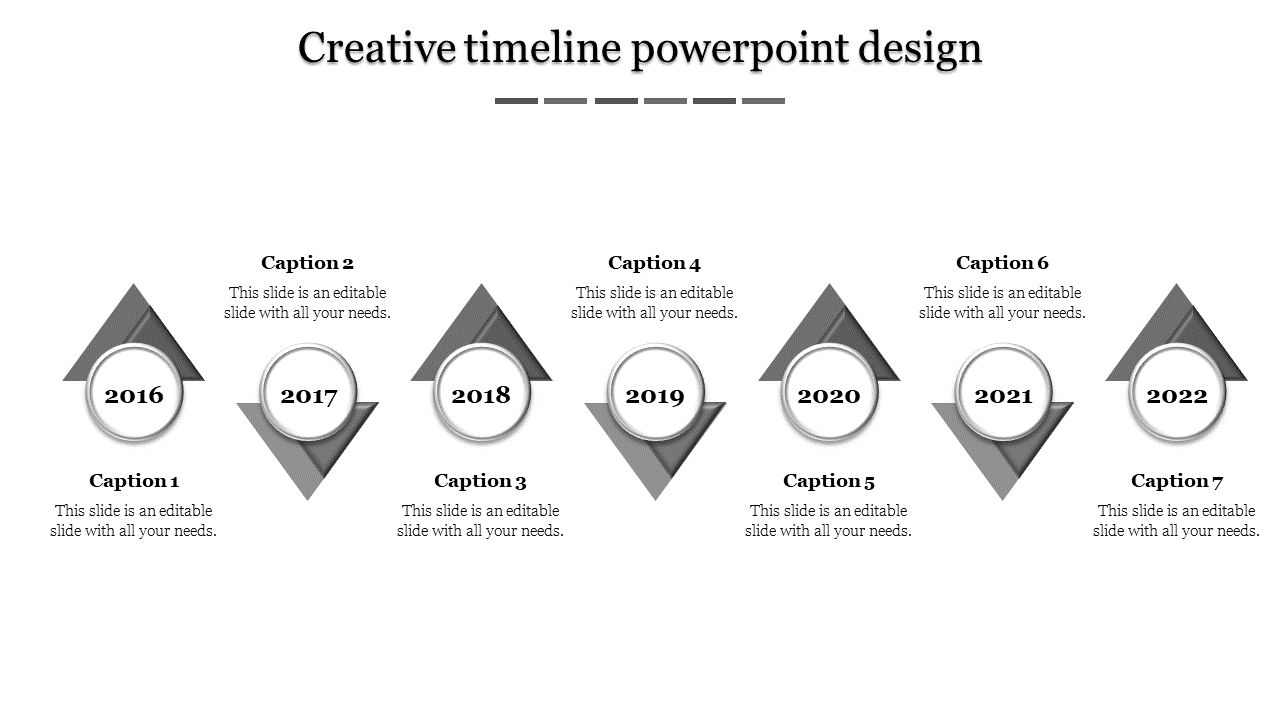 Timeline PowerPoint Slide Template and Google Slides